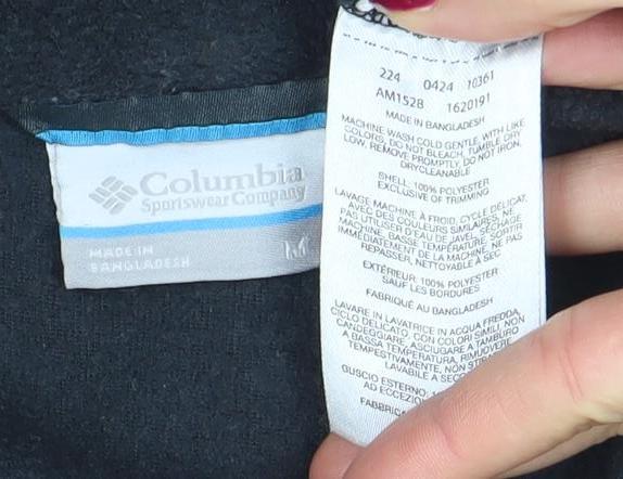 Columbia Women’s Black 1/4 Zip Fleece Pullover Sweatshirt M