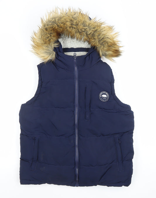 Teens UK Size XS SoulCal & Co Blue Puffer Jacket