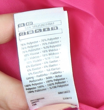Womens UK Size 8 F&F Regular Pink Blazer