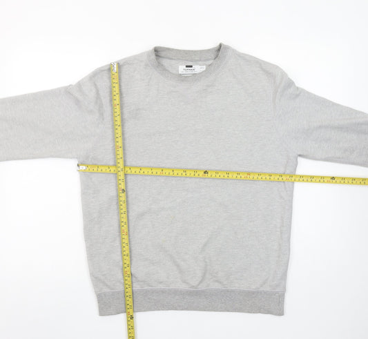 Mens UK Size S Topman Grey Pullover Sweatshirt