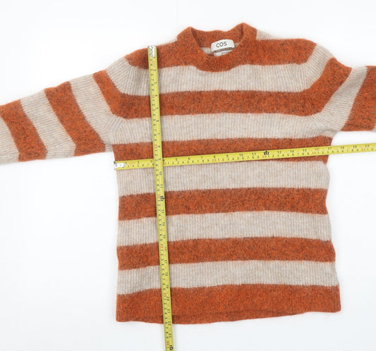 COS Women’s Multicoloured Striped Alpaca Wool Jumper Size S Regular
