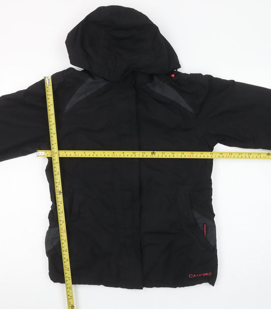 Womens UK Size 8 Campri Black Parka Coat