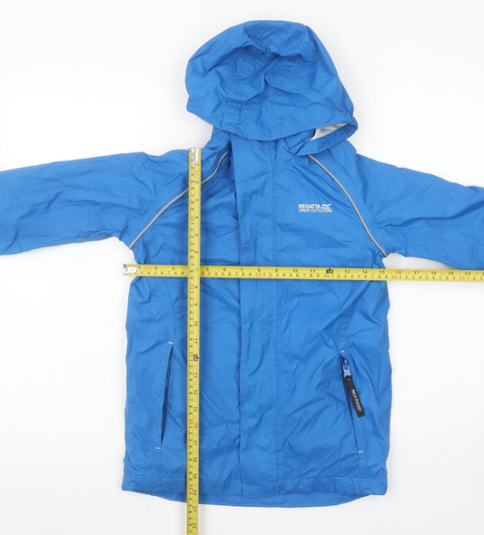 Boys UK Size 9-10 Years Regatta Blue Rain Coat