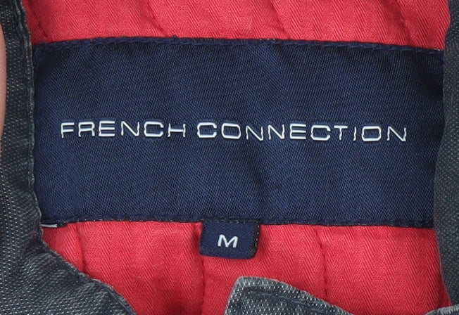 Mens UK Size M French Connection Grey Military Jacket