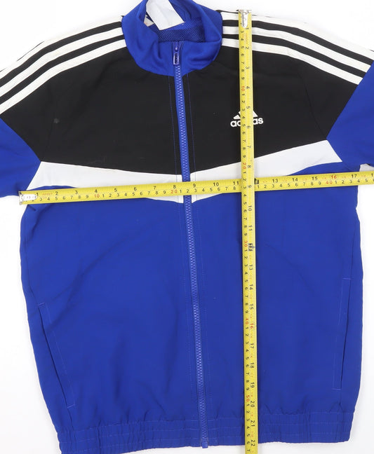Boys UK Size 9-10 Years adidas Blue Track Jacket