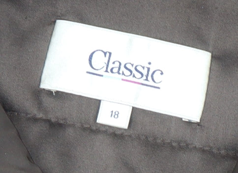 Womens UK Size 18 Marks and Spencer Brown Basic Jacket