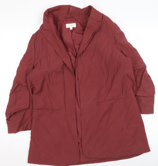Womens UK Size 14 NEXT Red Basic Jacket