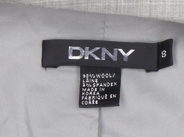 Womens UK Size 12 DKNY Regular Grey Blazer