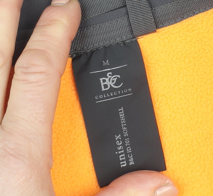 Unisex Adults UK Size M B&C Collection Grey Soft Shell