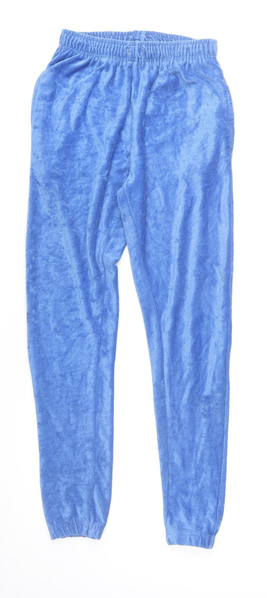 Womens UK Size 10 PRETTYLITTLETHING Regular Fit Jogger Blue Trousers