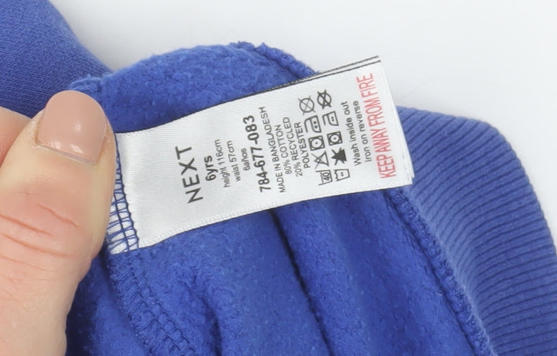 Boys UK Size 6 Years NEXT Blue Pullover Hoodie