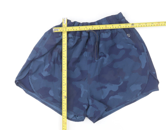 Dunnes Stores Men's Blue Camouflage Athletic Sports Shorts Size M