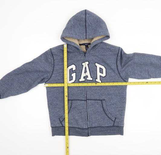 Boys UK Size 10-11 Years Gap Blue Full Zip Hoodie