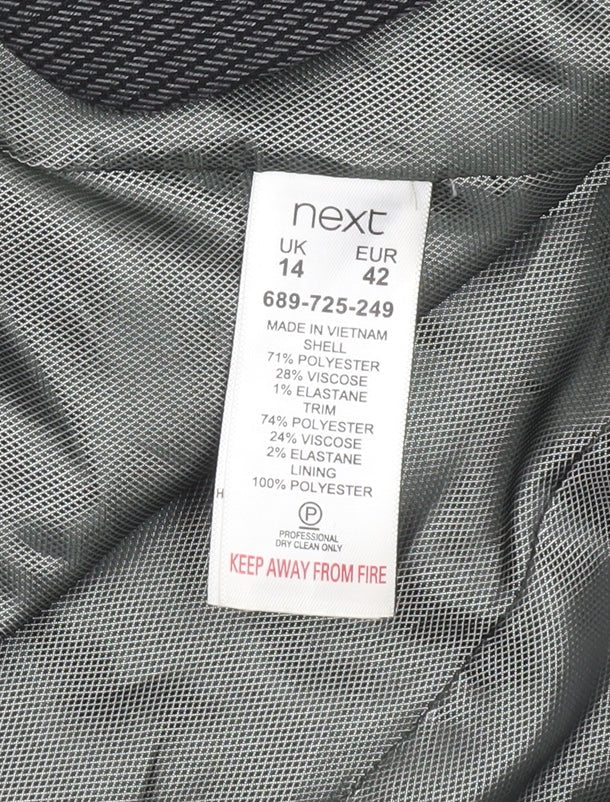 Womens UK Size 14 NEXT Regular Grey Blazer