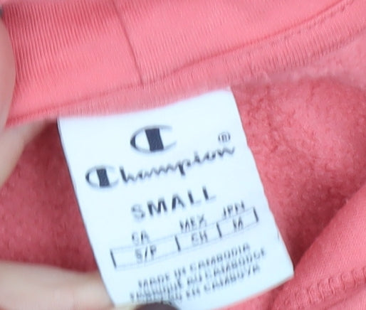Champion Women's Pink Small Pullover Hoodie Cotton Blend