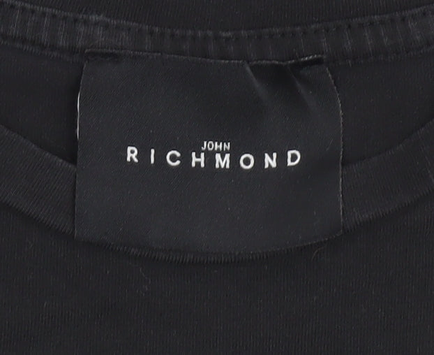 Boys UK Size 10 Years John Richmond Black Basic T-Shirt