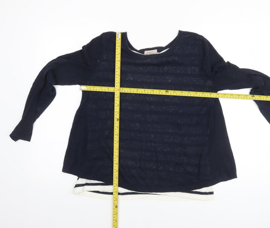 Womens UK Size S KEW Blue Pullover Jumper