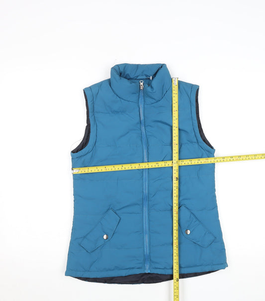 Womens UK Size 10 Tru Blue Puffer Jacket