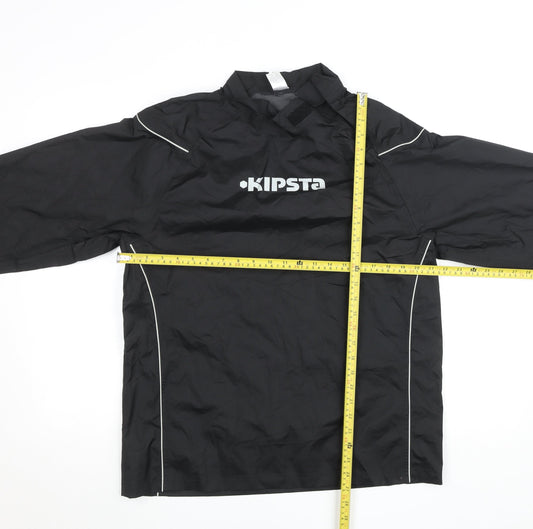 Mens UK Size M DECATHLON Black Windbreaker Coat