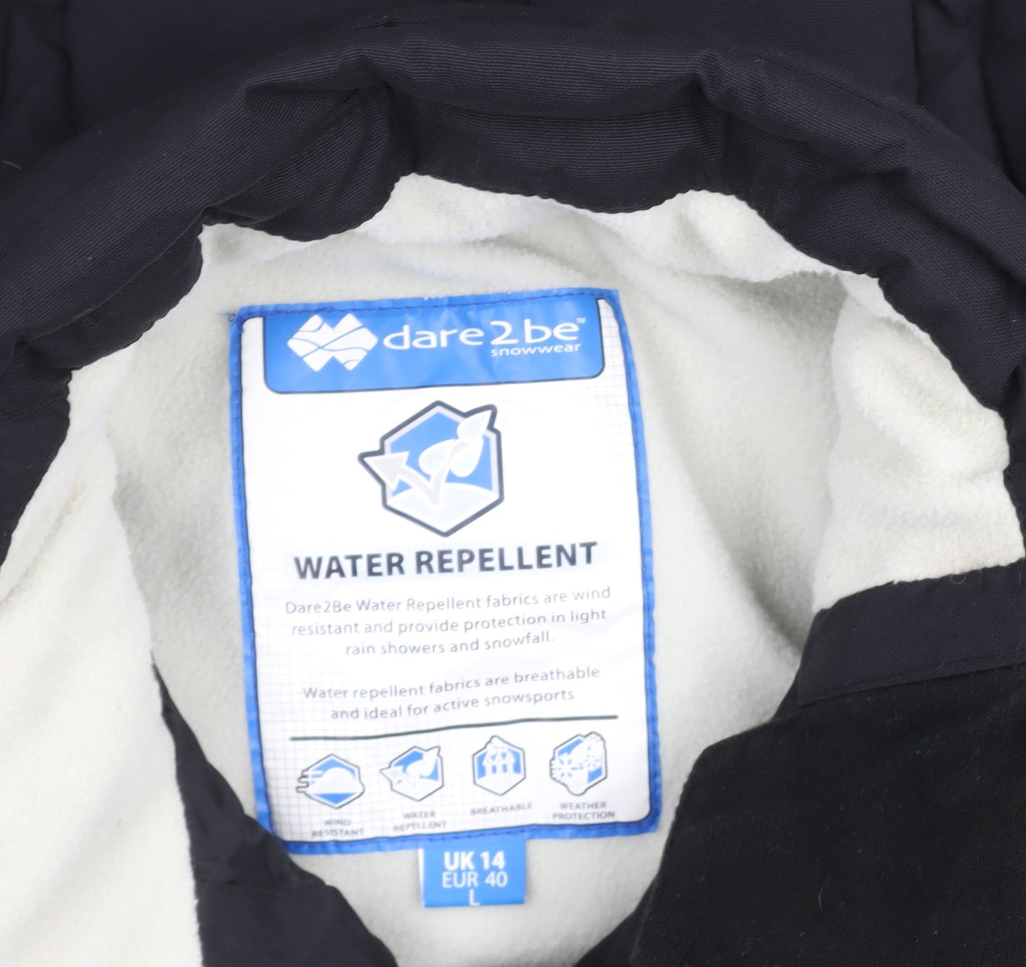 Dare 2b Women’s Black Quilted Water Repellent Waistcoat UK 14