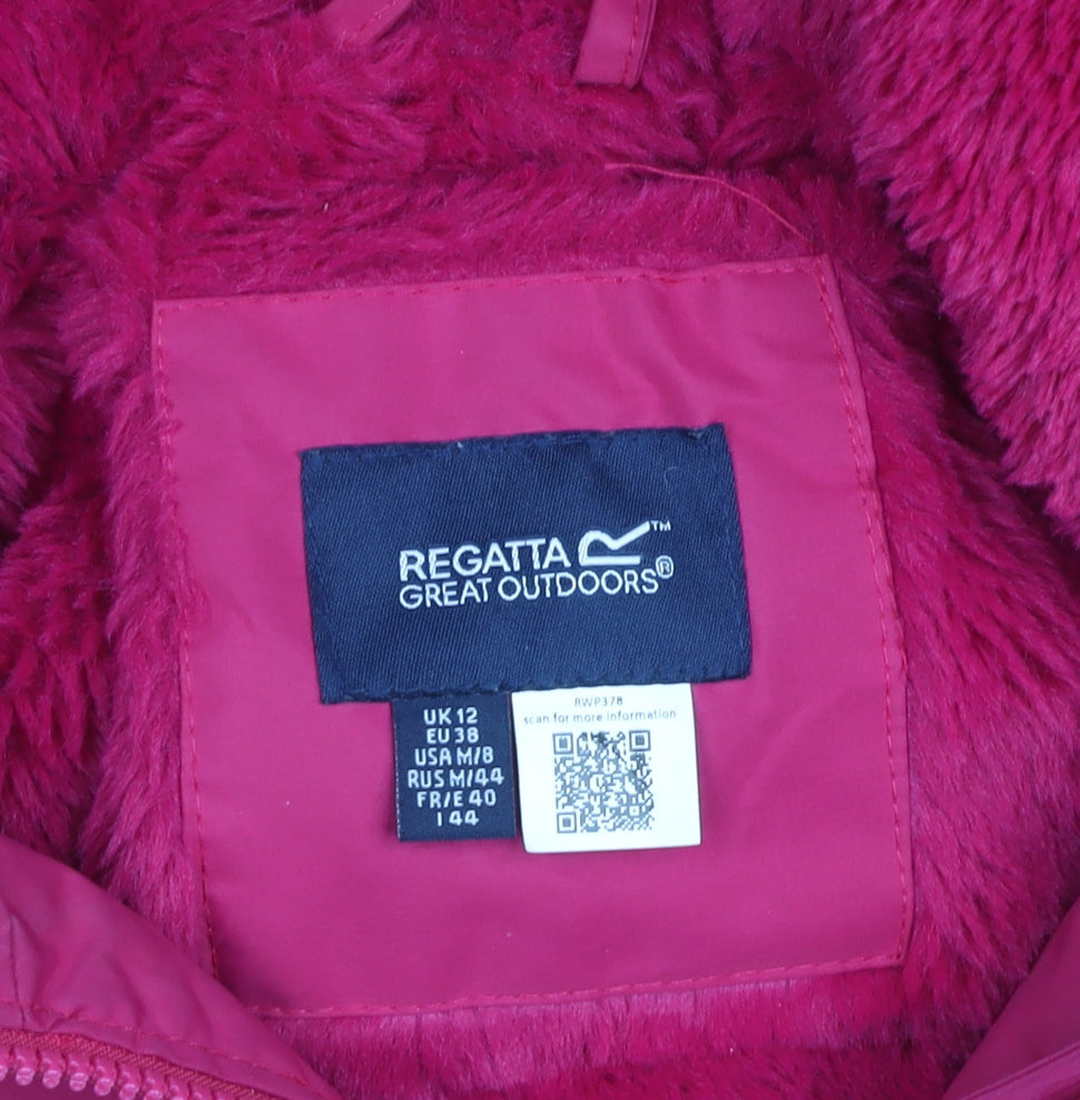 Womens UK Size 12 Regatta Pink Rain Coat