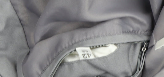 Dannimac Men Grey Polyester Parka Jacket Size 42 Regular
