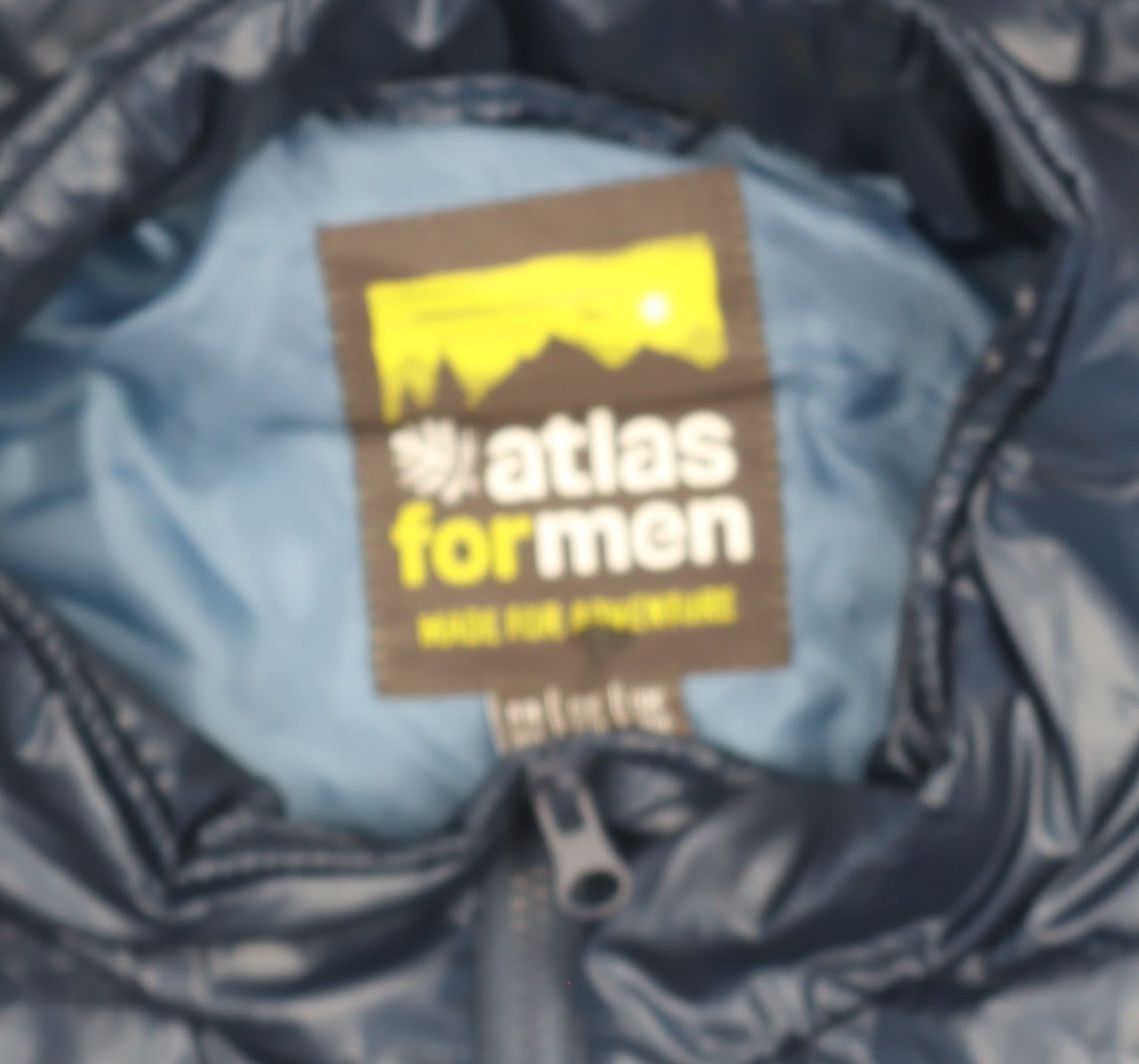 Mens UK Size L atlas for men Blue Puffer Jacket