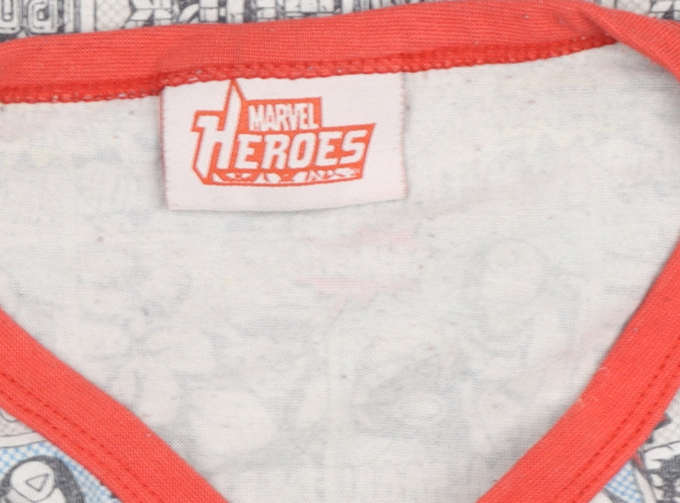 Mens UK Size M Marvel Heroes Multicoloured T-Shirt