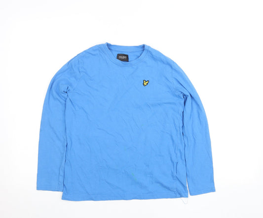 Boys UK Size 10 Years Lyle & Scott Blue Basic T-Shirt