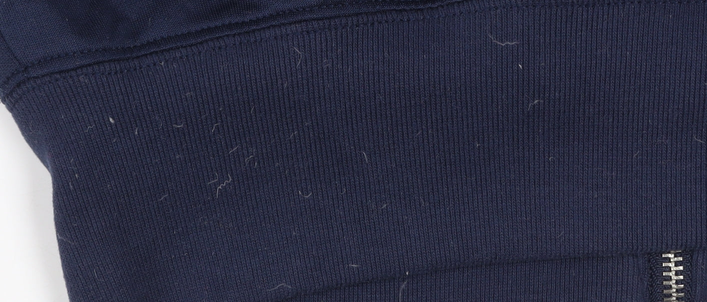 Abercrombie & Fitch Men's Blue XS Track Jacket Full Zip Cotton Blend