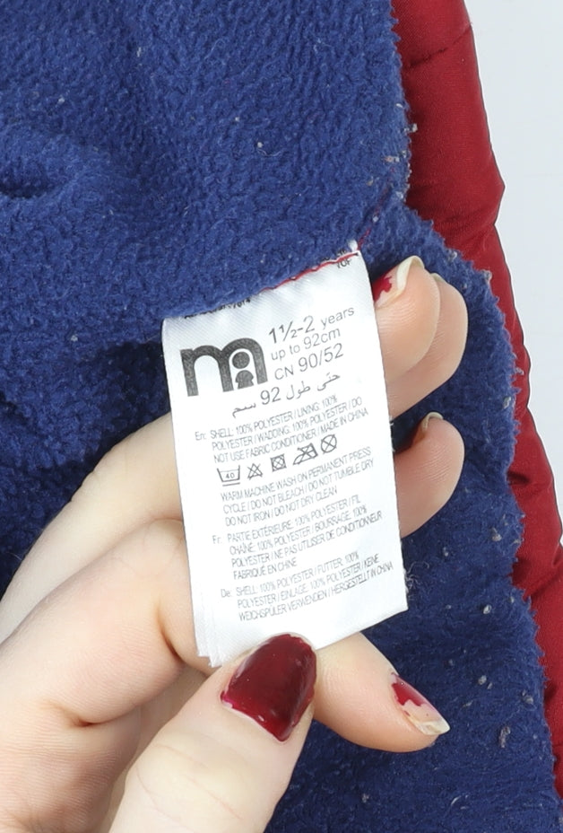 Marks and Spencer Boys Red Thomas the Tank Engine Puffer Jacket 18-24 Months