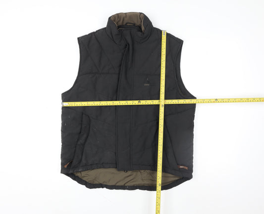 Mens UK Size M Geologic Black Bodywarmer