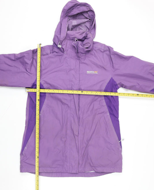 Regatta Great Outdoors Women's Purple Waterproof Hooded Jacket UK 14