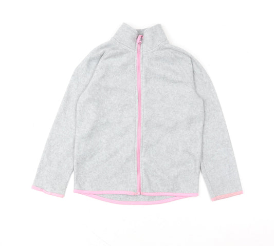 Girls UK Size 8 Years TESSENTIALS Grey Basic Jacket
