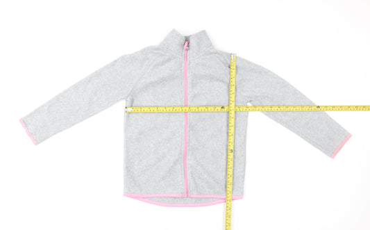 Girls UK Size 8 Years TESSENTIALS Grey Basic Jacket