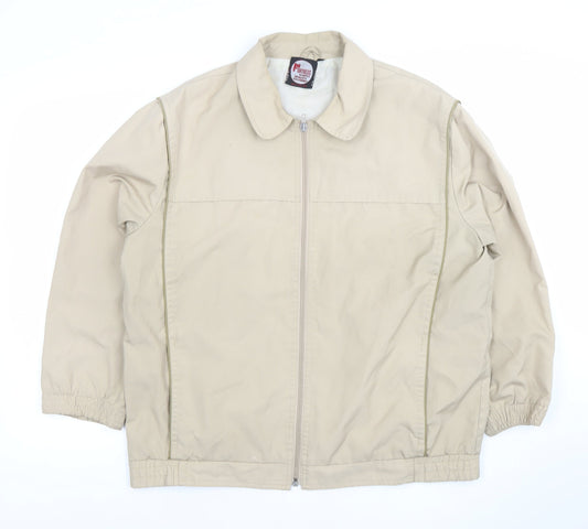 Mens UK Size L Fortress Beige Basic Jacket