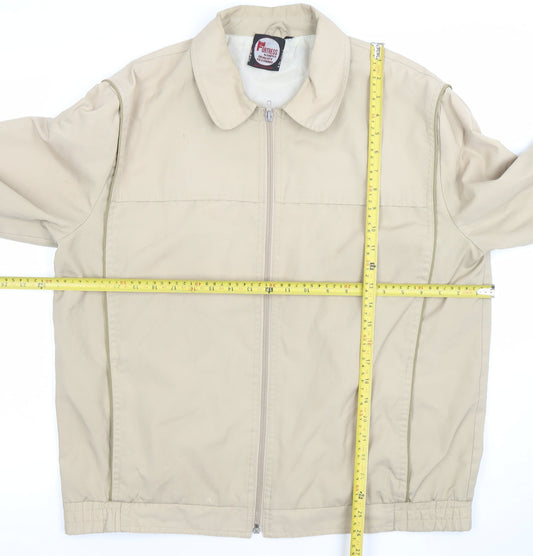 Mens UK Size L Fortress Beige Basic Jacket