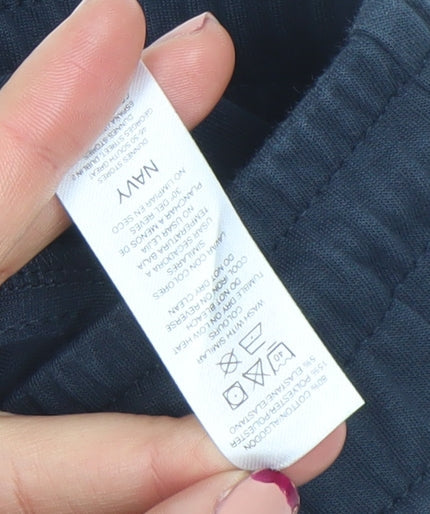 Dunnes Women’s Blue Jogger Trousers Size M Cotton Blend