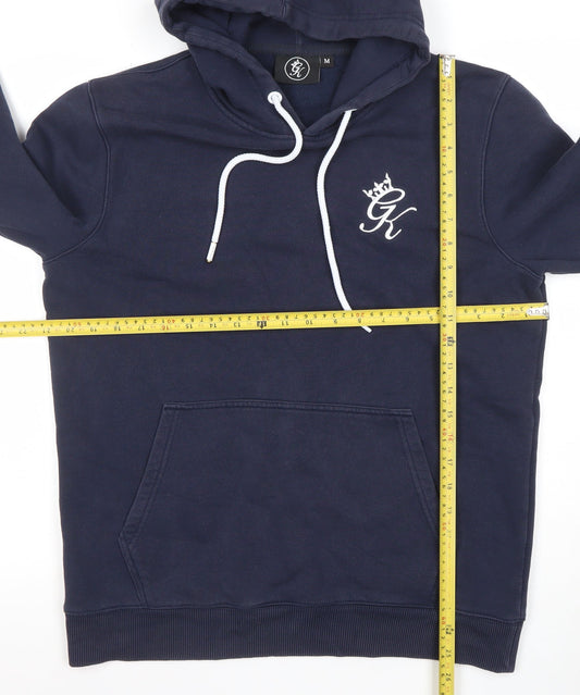 Mens UK Size M Gym King Blue Pullover Hoodie