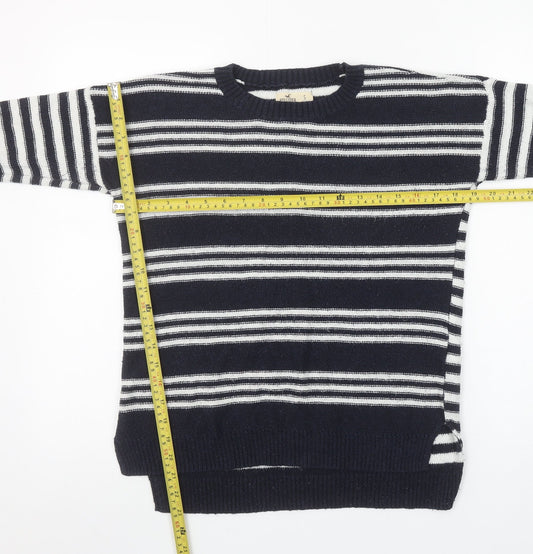 Womens UK Size S Hollister Blue Pullover Jumper