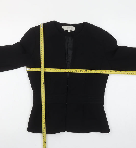 Hobbs Women Black Size 8 Tailored Lined Blazer Jacket