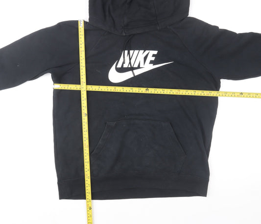 Mens UK Size M Nike Black Pullover Hoodie