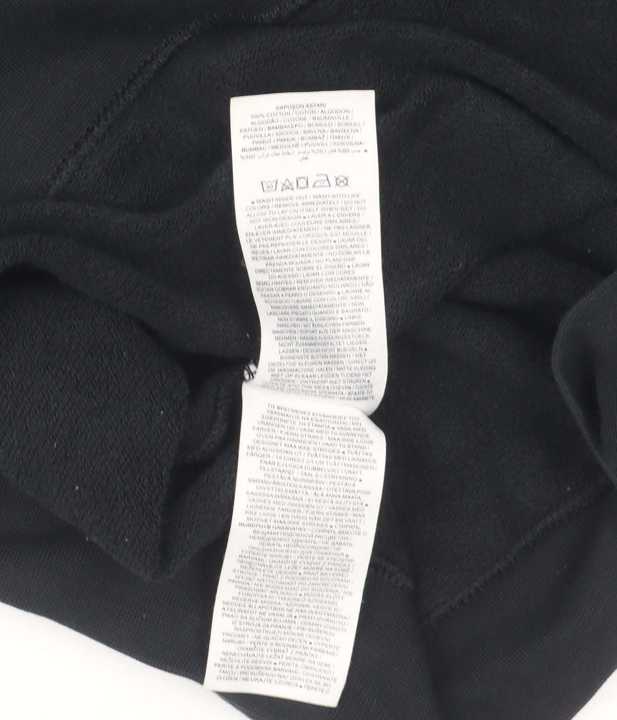 Mens UK Size M Nike Black Pullover Hoodie