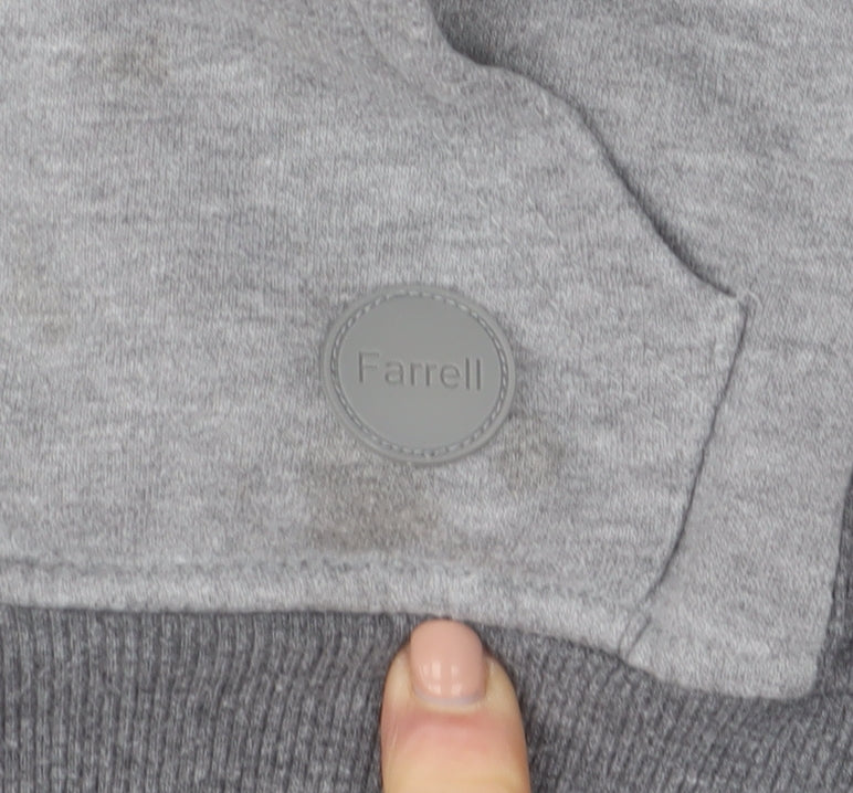 Mens UK Size S Farrell London Grey Pullover Hoodie