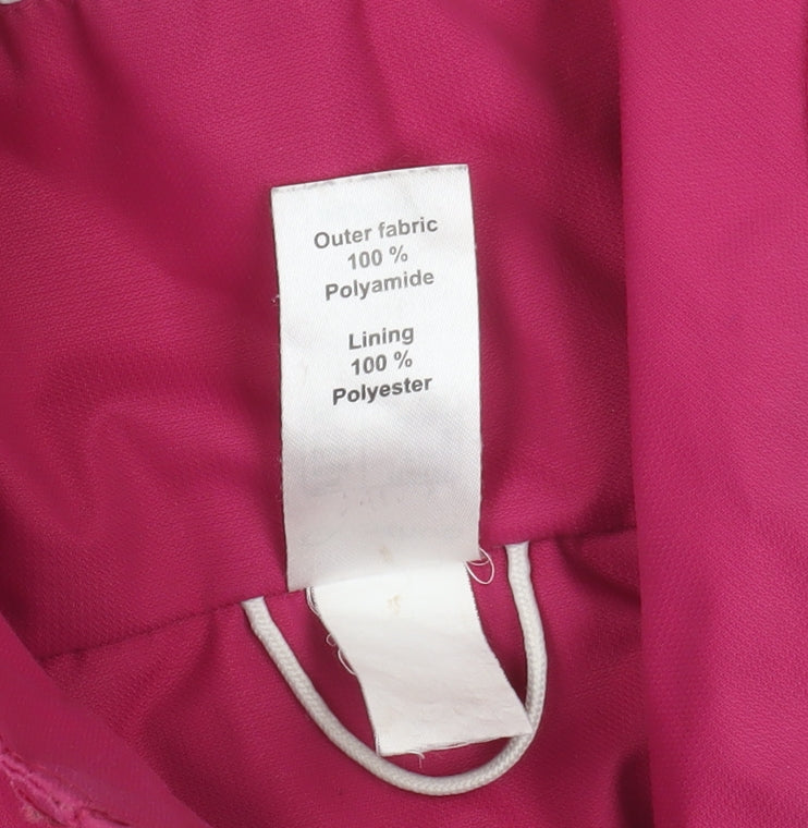 Girls UK Size 6 Years Quechua Pink Rain Coat