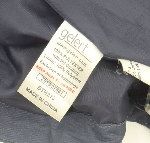 Gelert Womens Blue Waterproof Hooded Rain Coat Jacket Size 16