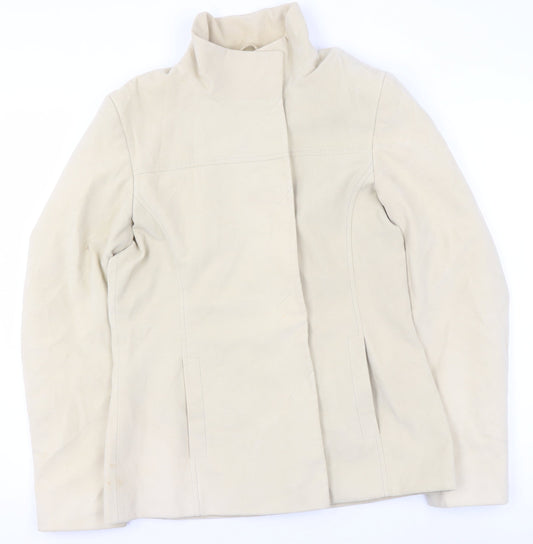 Womens UK Size 12 Dorothy Perkins Beige Basic Jacket