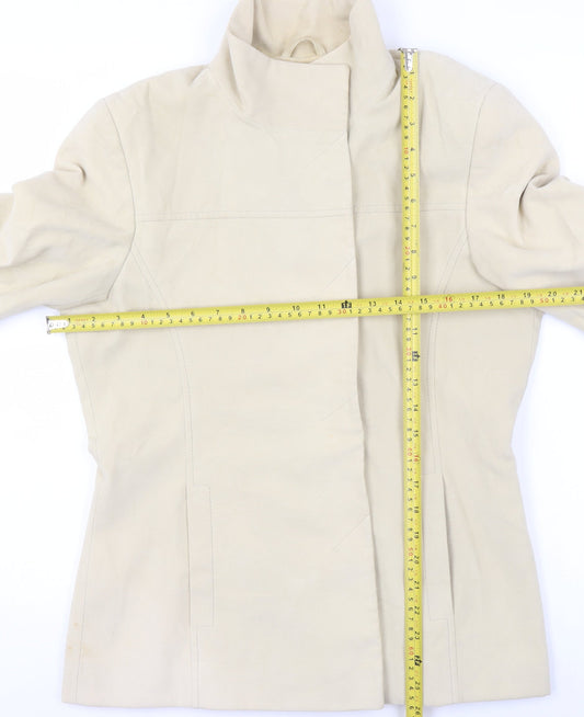 Womens UK Size 12 Dorothy Perkins Beige Basic Jacket