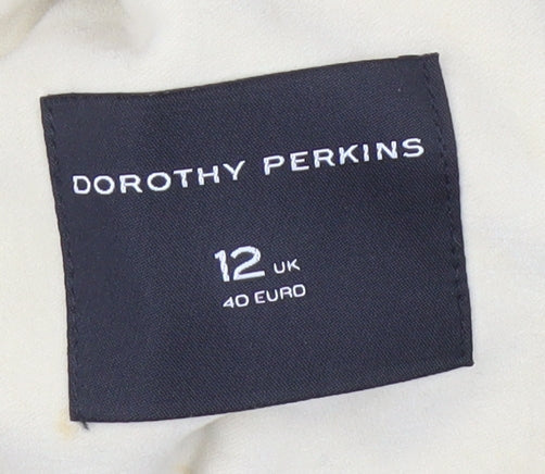 Womens UK Size 12 Dorothy Perkins Beige Basic Jacket