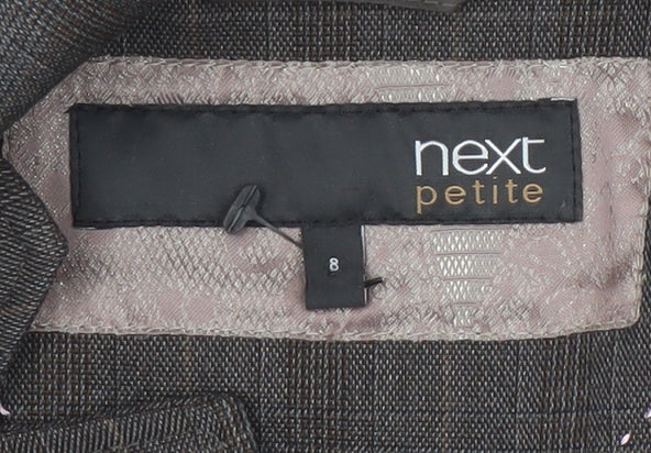 Next Petite Brown Check Tailored Blazer Size 8 Women’s Jacket